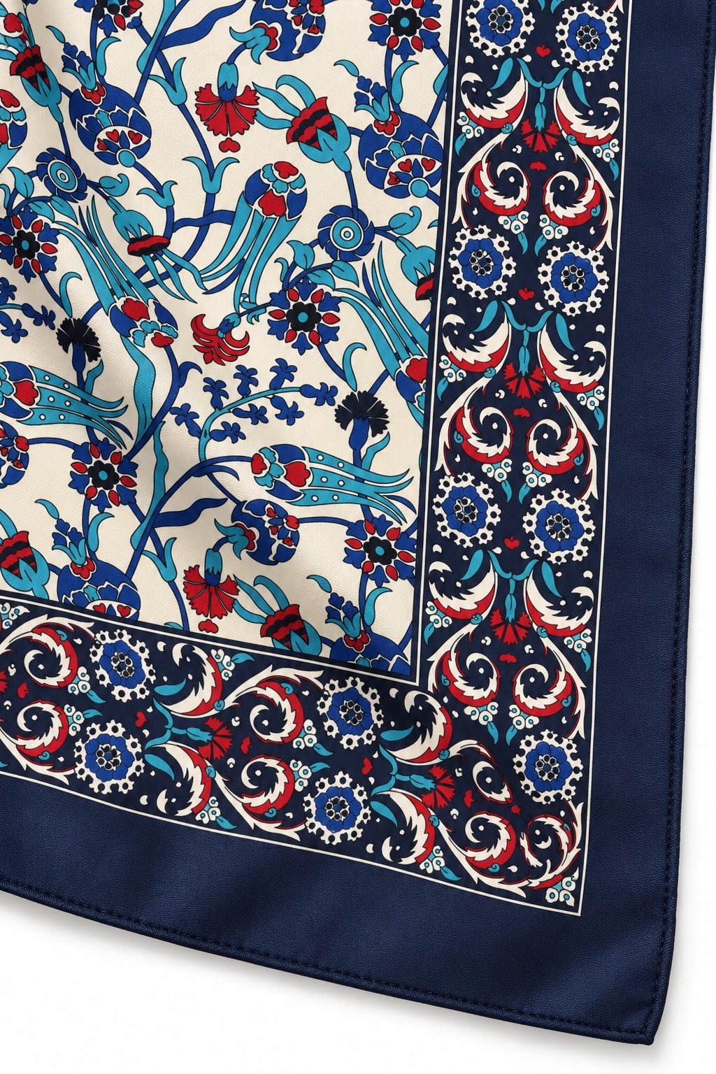 Blue Persian Silk Scarf