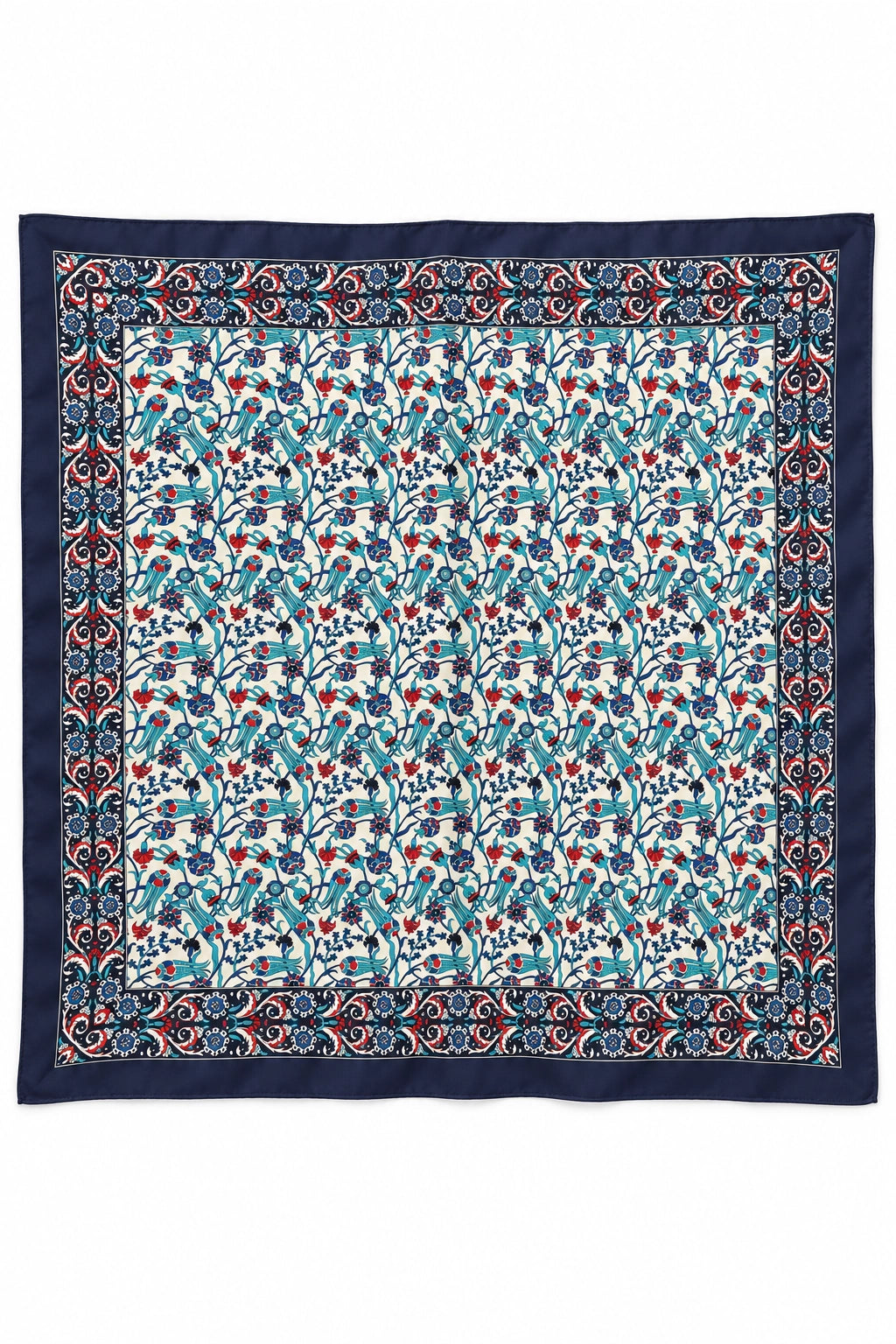 Blue Persian Silk Scarf
