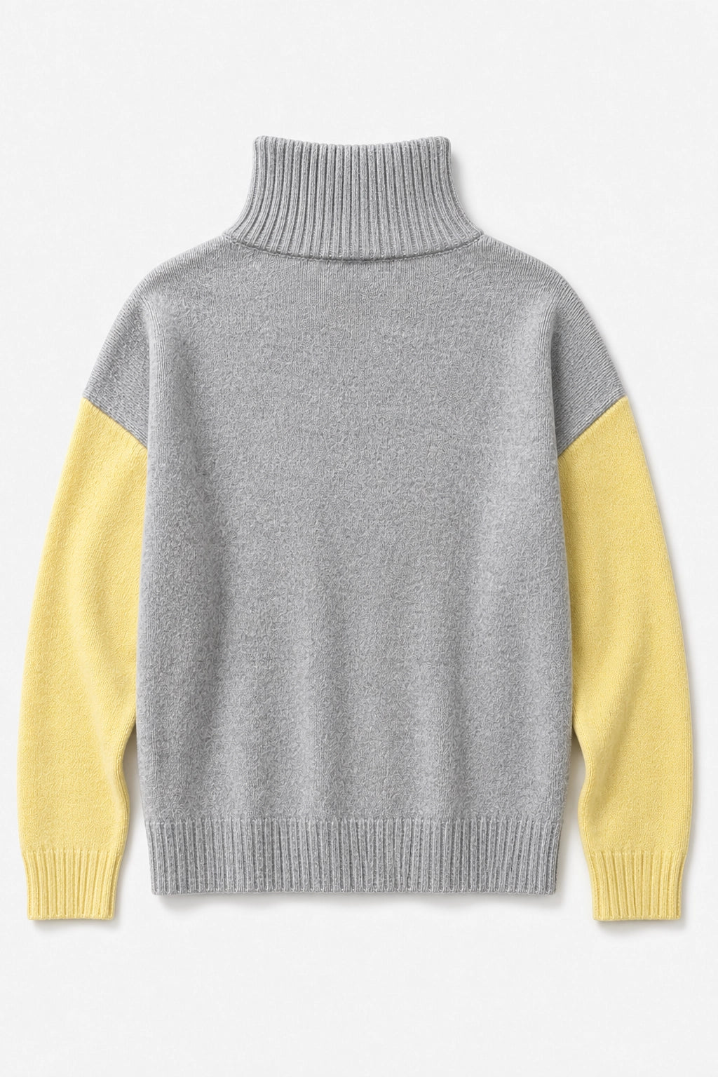Grey And Butter Yellow Pocket Jumper, knitwear jumper from Something Pretty, alternative view