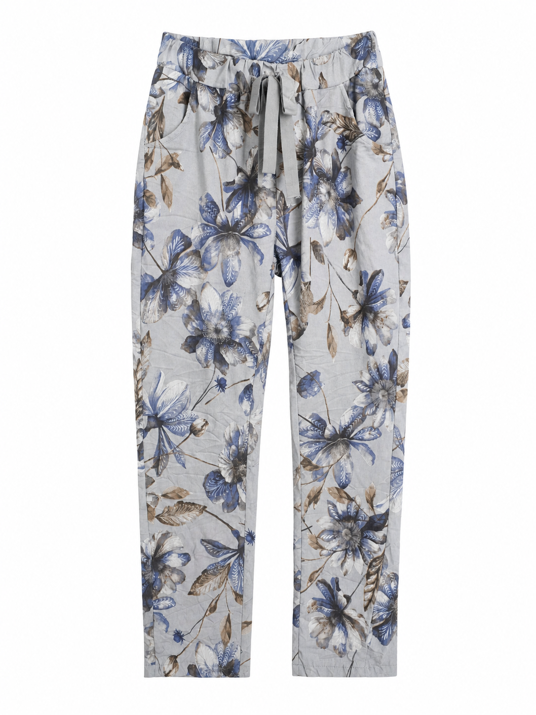 Grey Floral Winter Jogger