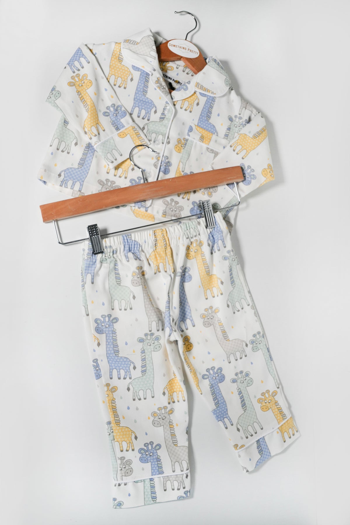 Giraffe Kids Pajamas, kids sleepwear from Something Pretty, alternative view