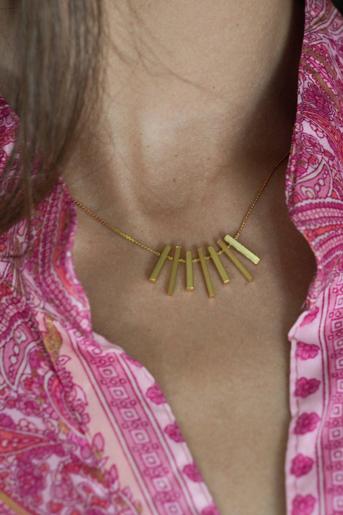 Gold Sammy Necklace, necklace from Something Pretty, alternative view