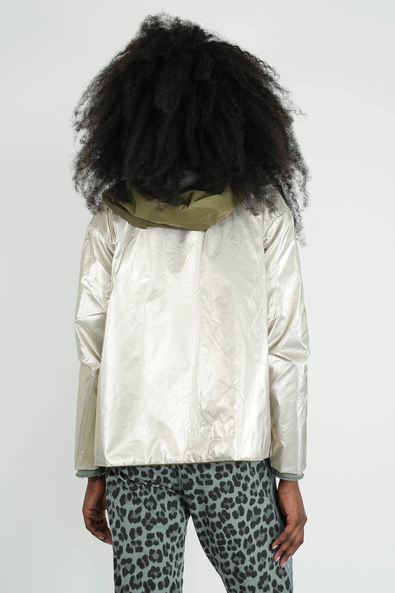 Khaki Reversible Rain Jacket