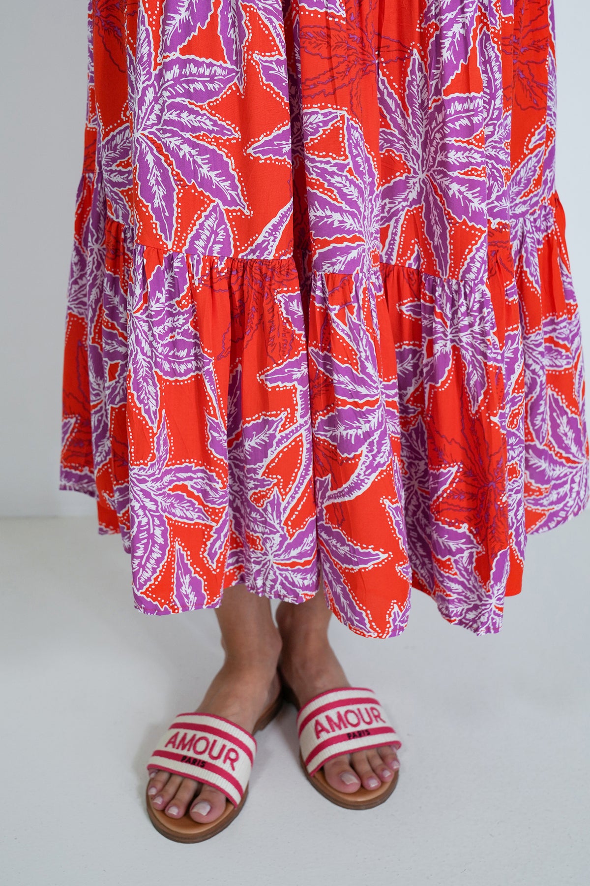 Red and Purple Kate Dress, printed dress from Something Pretty, alternative view