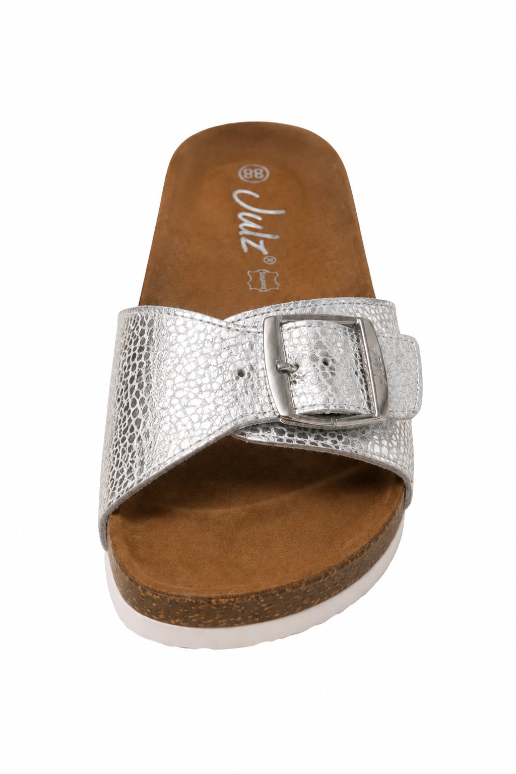 Julz Silver Speckled Amber Sandal