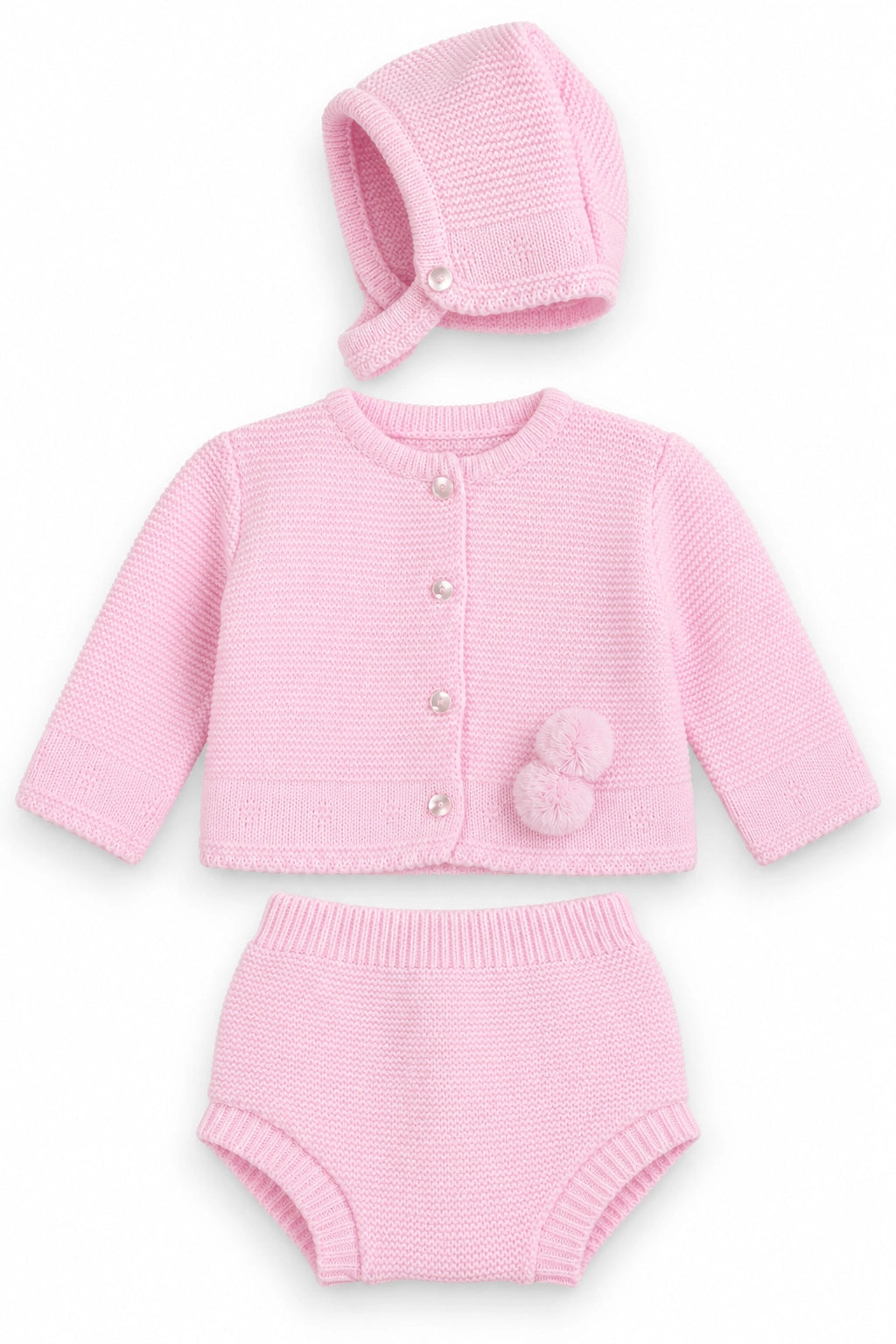 Pink Knit Bloomer Set