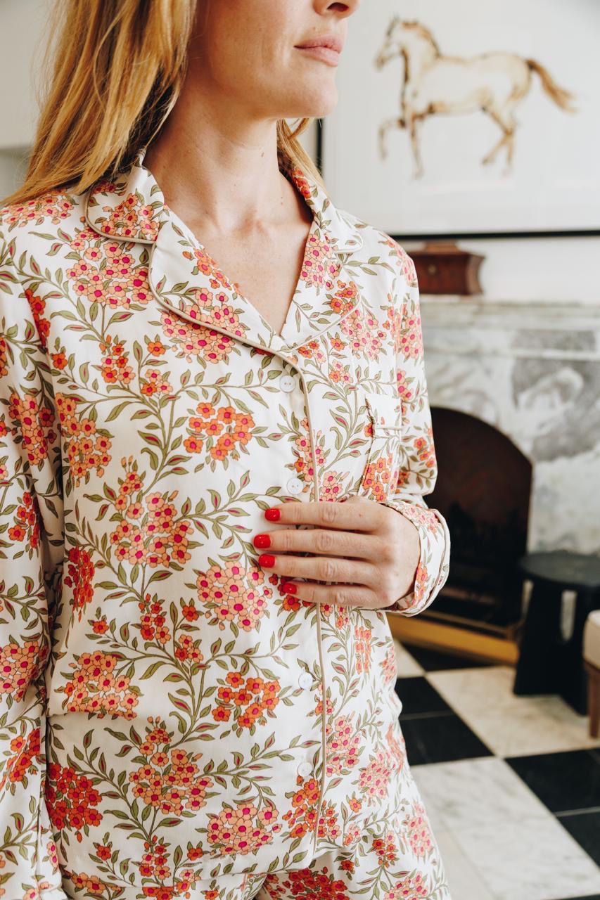 Poppy Divine Coral Spring Long PJ, long PJ from Something Pretty, alternative view