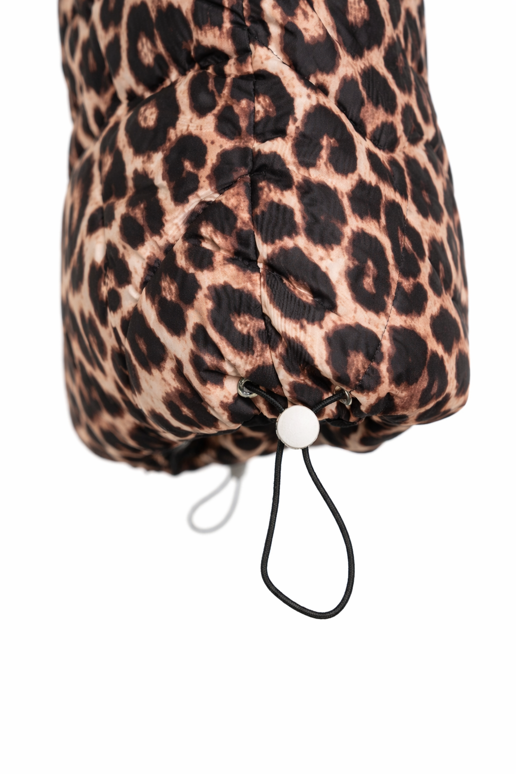 Leopard Sleeveless Puffer