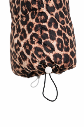 Leopard Sleeveless Puffer