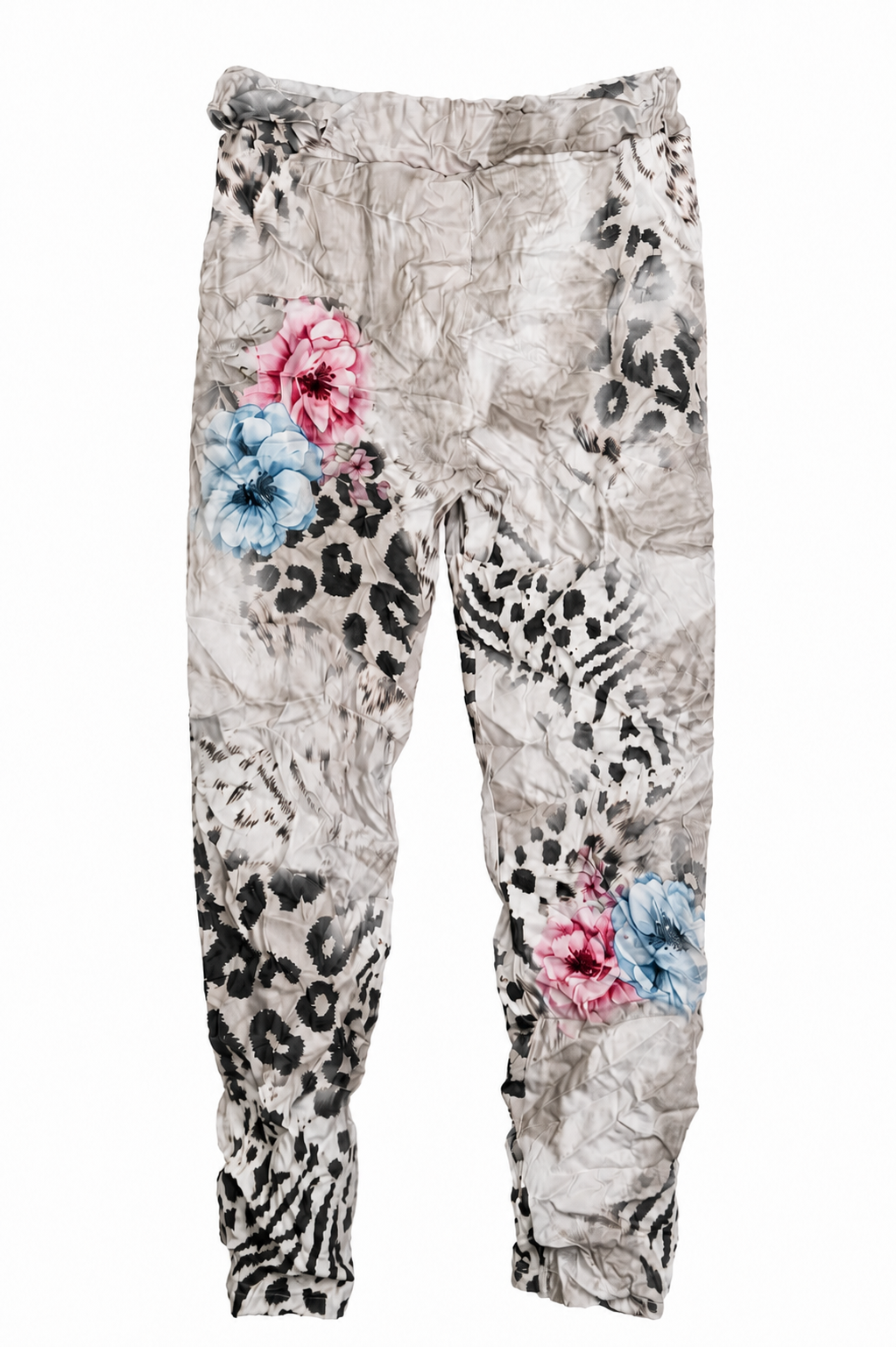 Printed Floral Foil Jogger