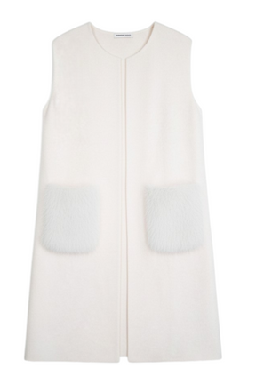 Cream Fur Pocket Gilet