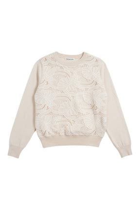 Cream Lace Jumper 