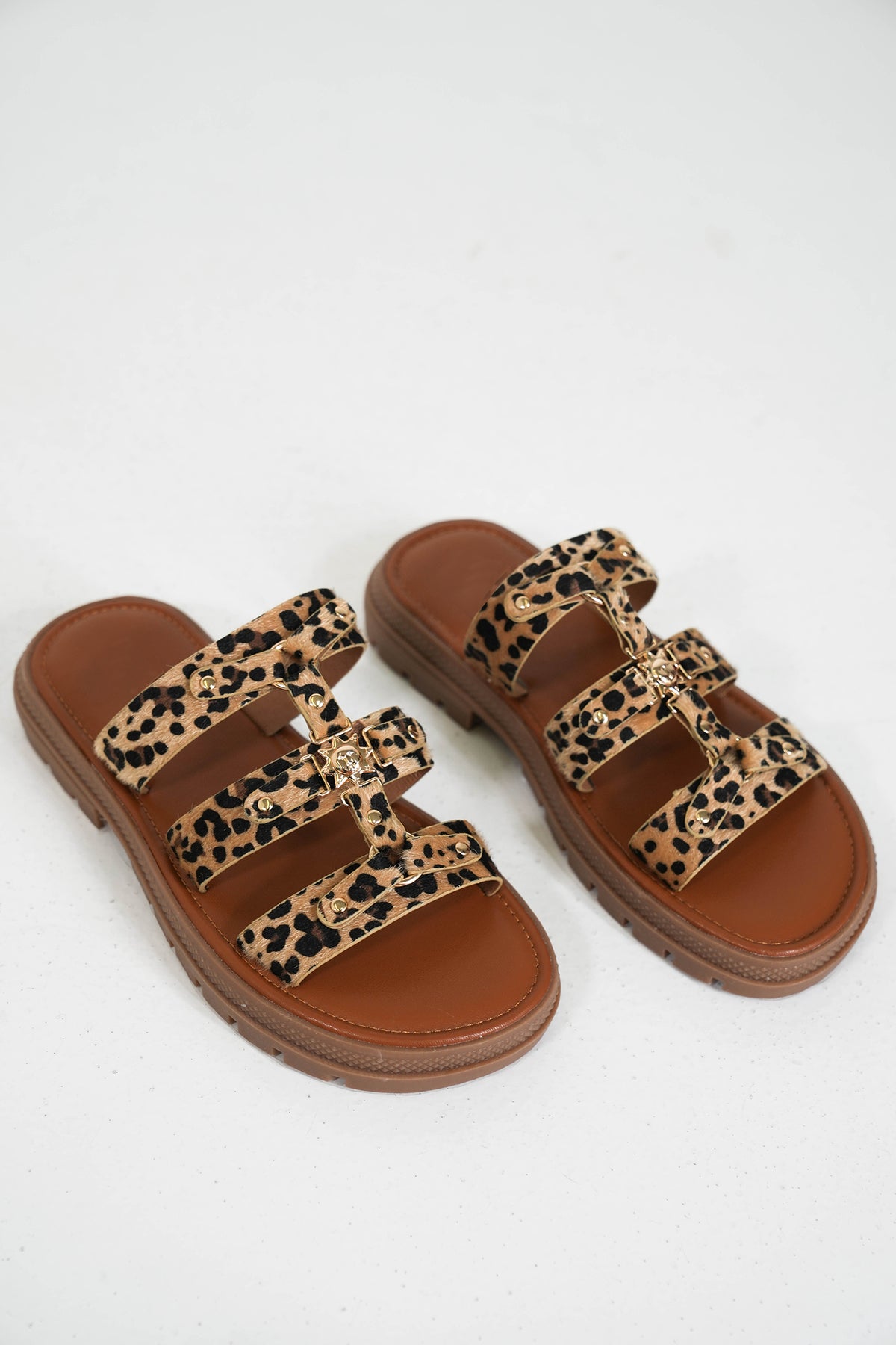 Leopard Jordy Sandal, leopard print summer sandal from Something Pretty, alternative view