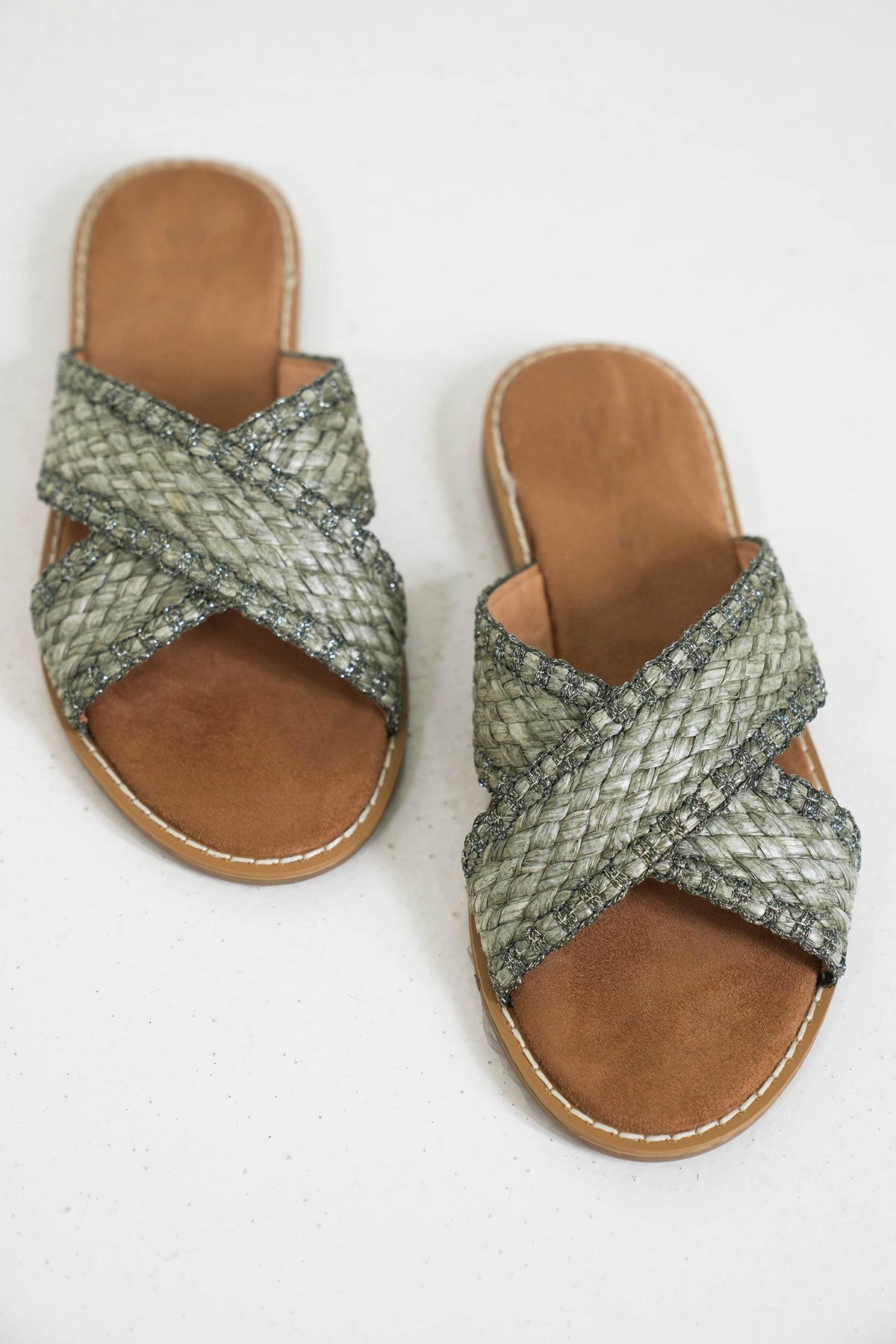 Olive Jessy Sandal, olive summer sandal from Something Pretty, alternative view