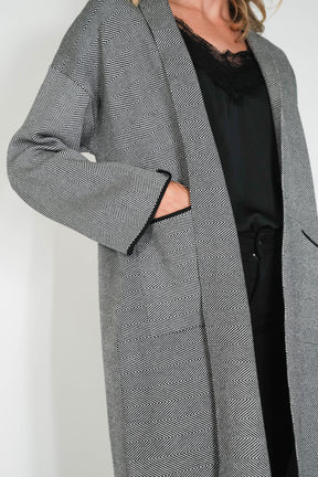 Black Taylor Longer Length Cardigan