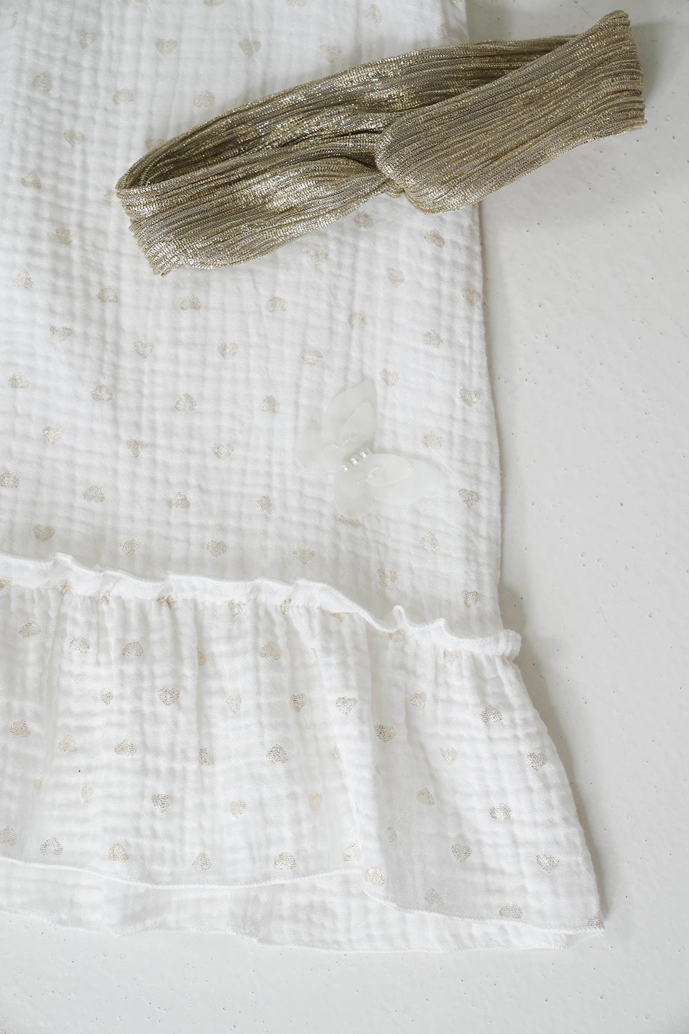 Beige Noa Dress Set, beige girls dress set from Something Pretty, alternative view