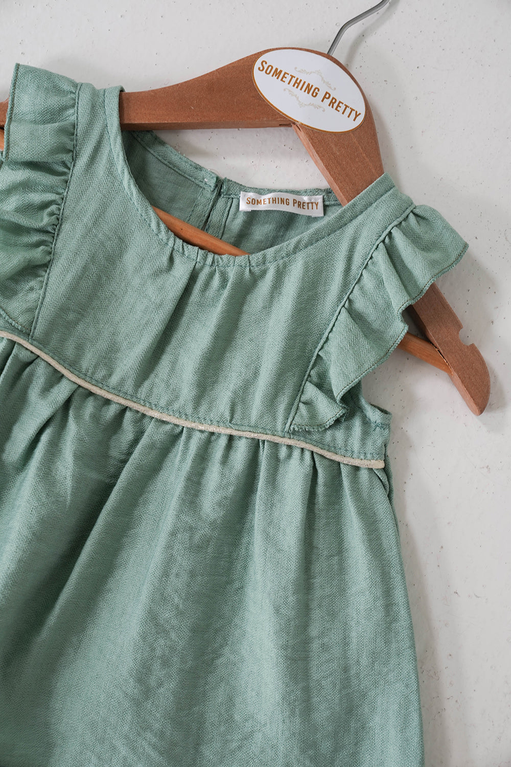 Sage Sophia Set, sage girls outfit set from Something Pretty, alternative view