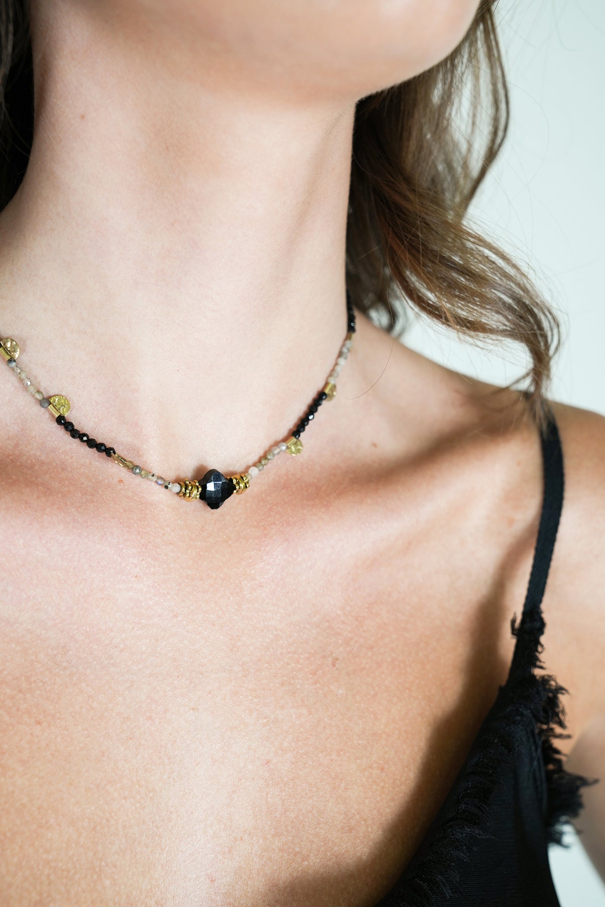 Black Shelly Necklace, a necklace from Something Pretty