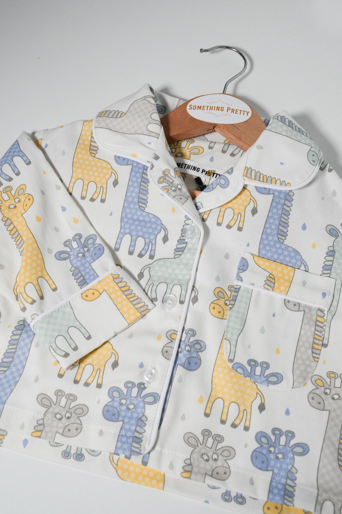 Giraffe Kids Pajamas, kids sleepwear from Something Pretty, alternative view