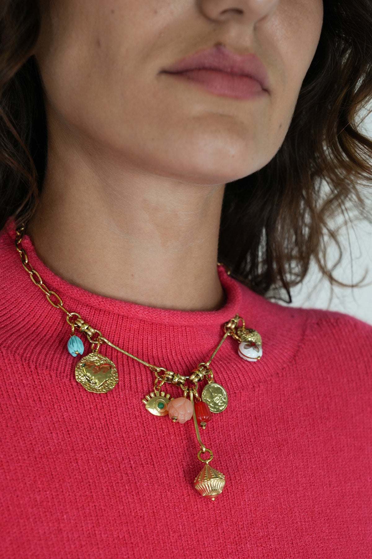 Sammy Necklace, necklace from Something Pretty, alternative view