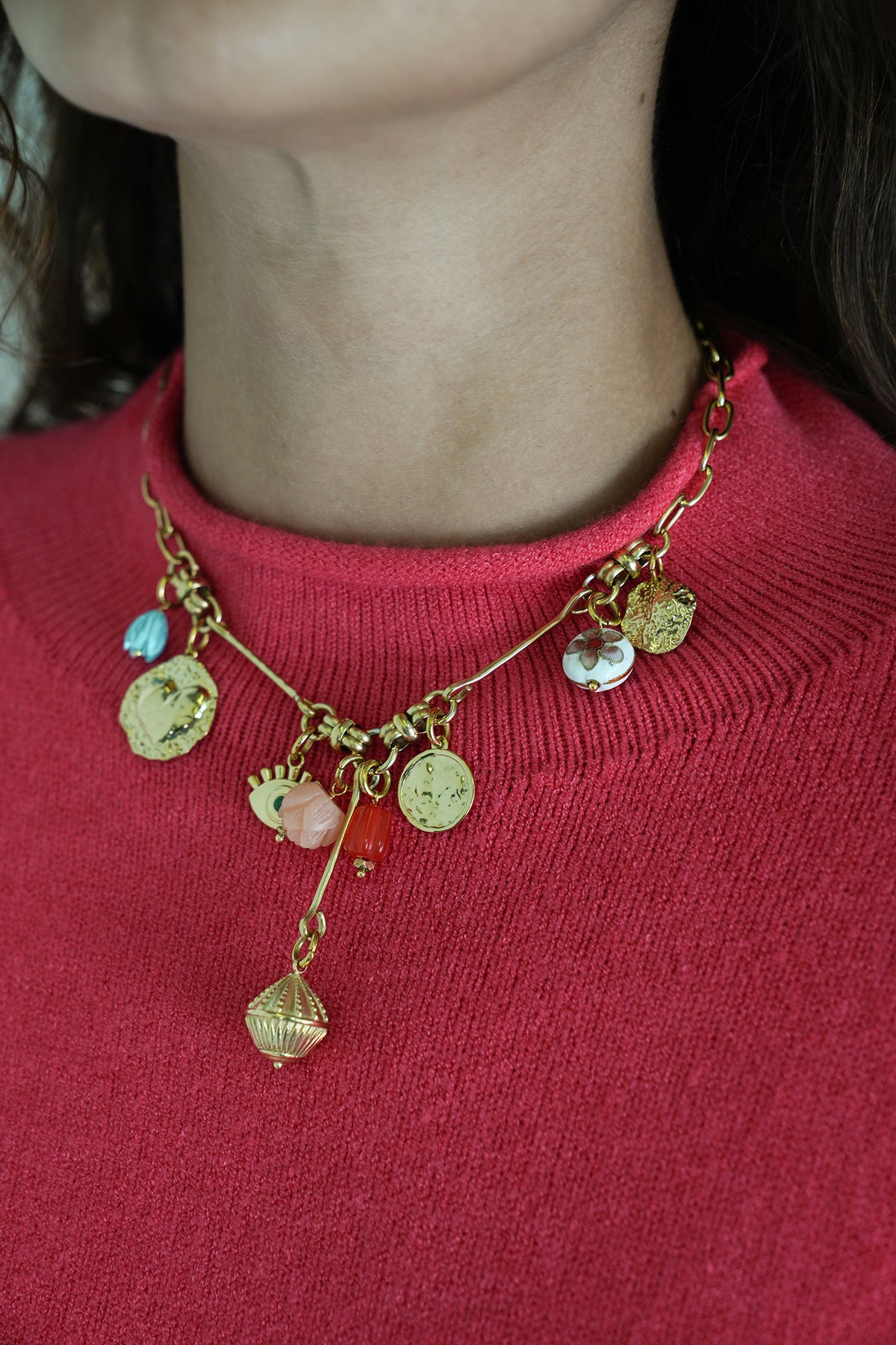 Sammy Necklace, necklace from Something Pretty, alternative view