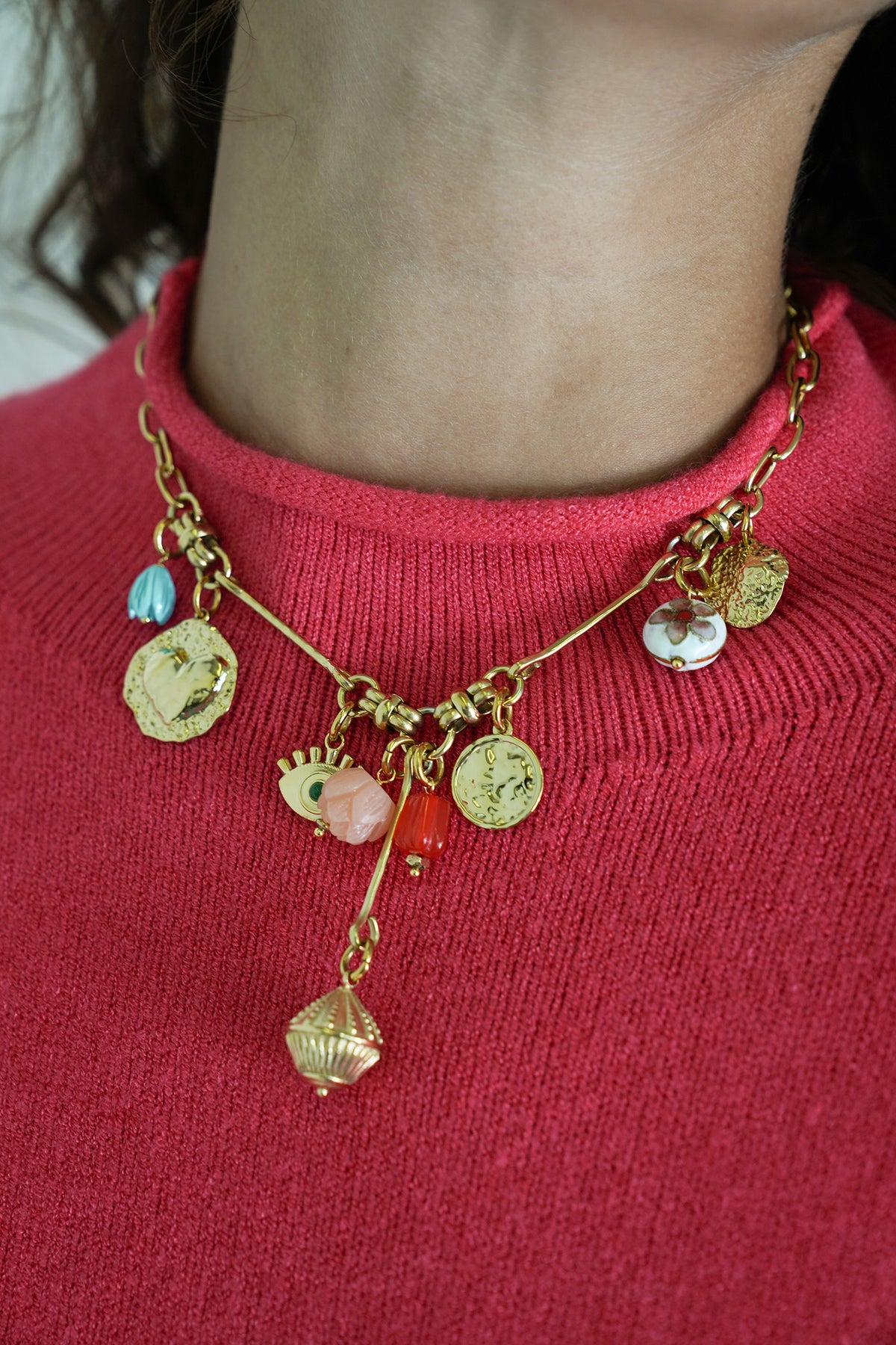 Sammy Necklace, necklace from Something Pretty, alternative view
