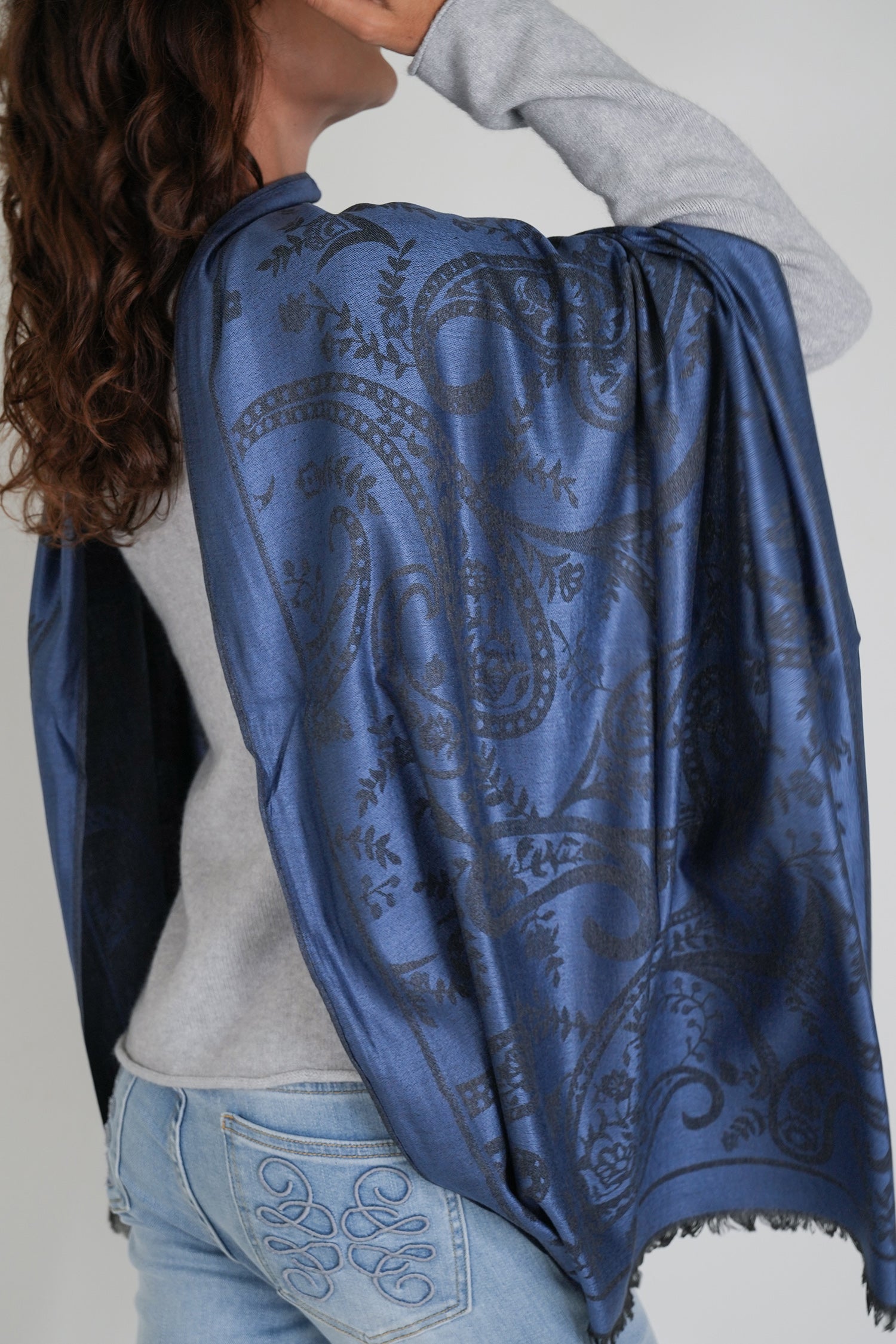 Blue Debbie Scarf
