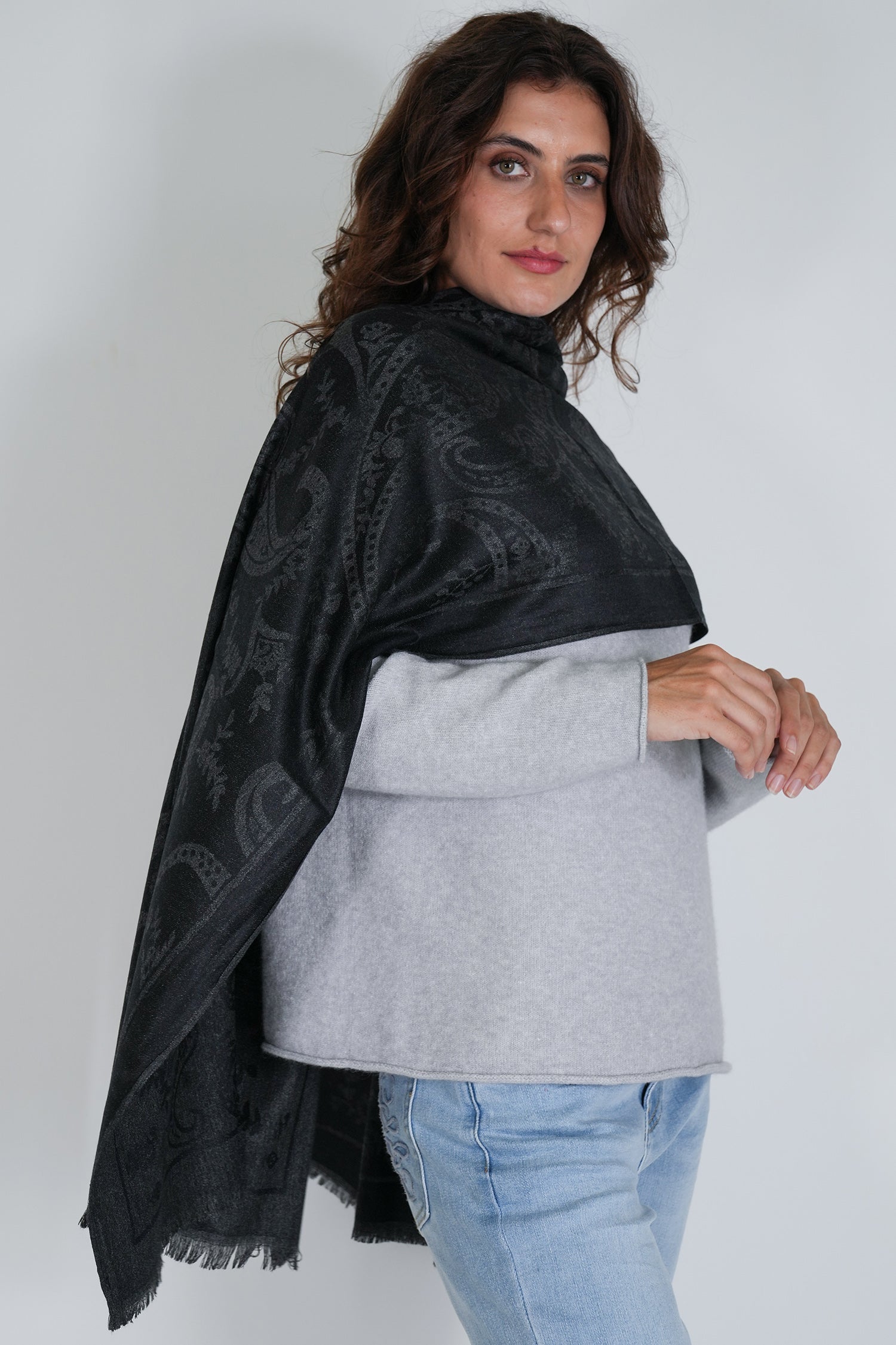 Black Debbie Scarf