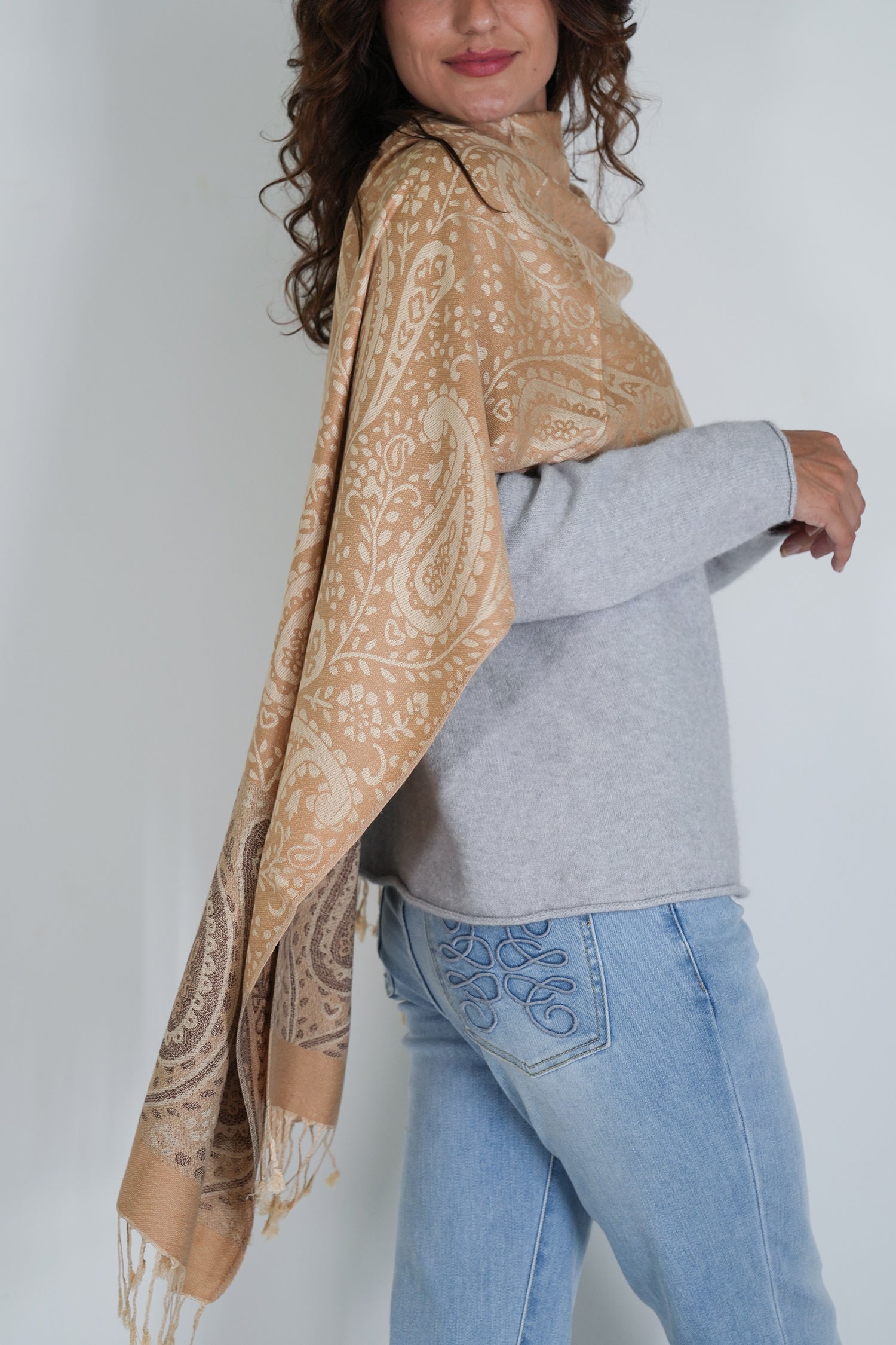 Cream Jenna Scarf