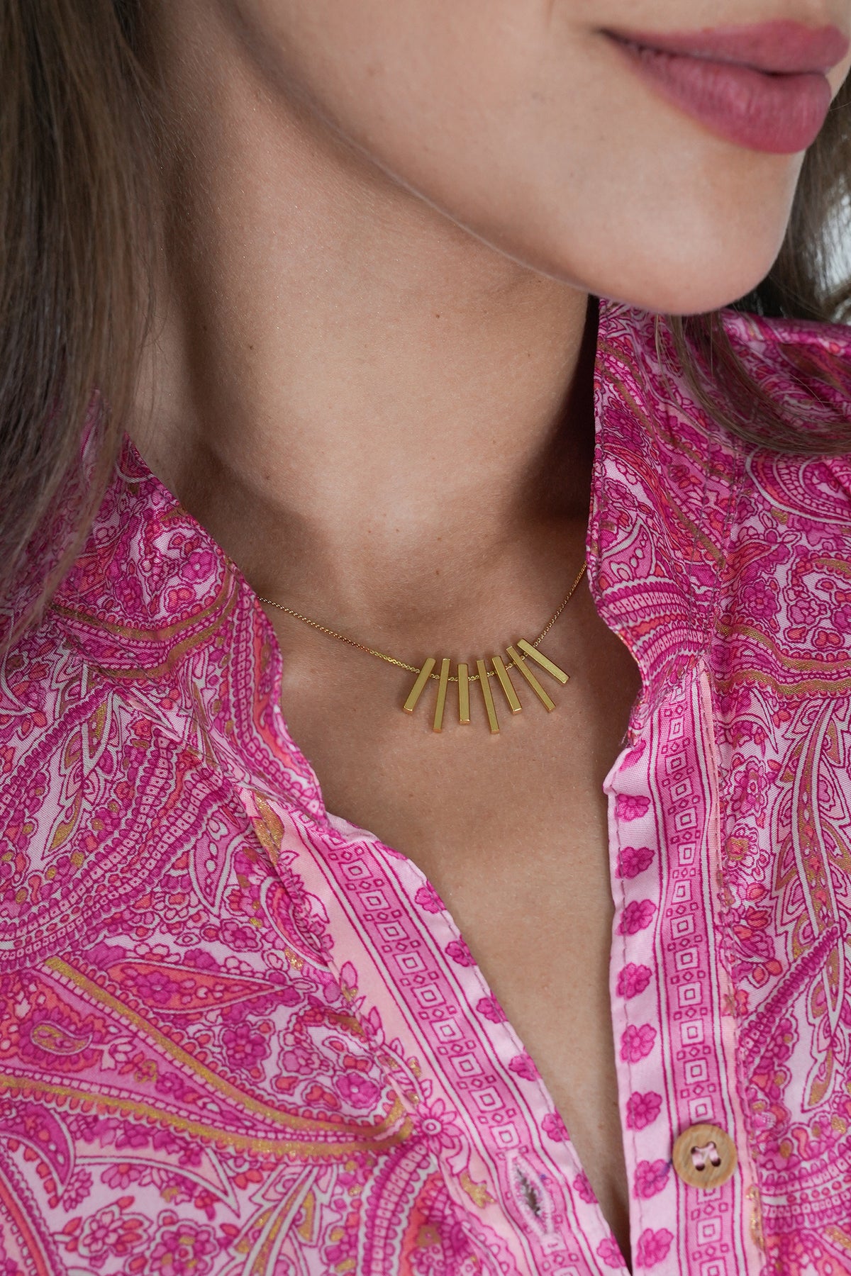 Gold Sammy Necklace, a necklace from Something Pretty