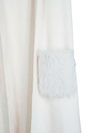 Cream Fur Pocket Gilet