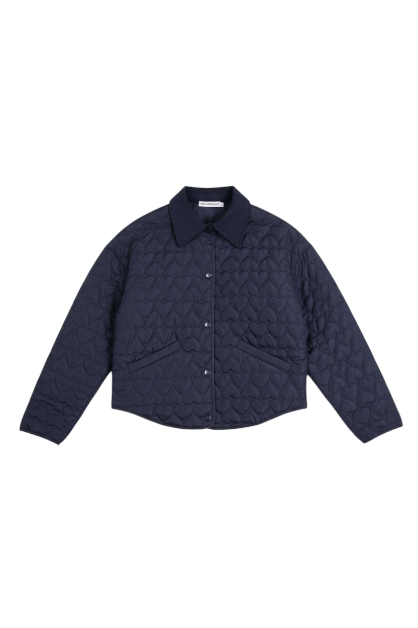 Navy Heart Puffer