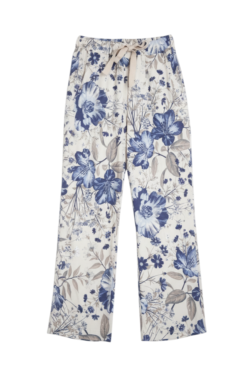 Yellow Floral Autumn Pant