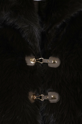Chocolate Toggle Faux Fur Jacket