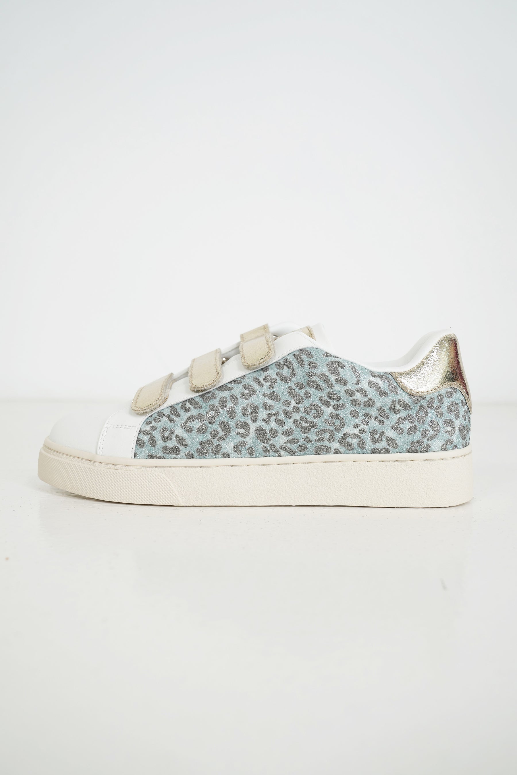 Turquoise Leopard Shimmer Sneaker