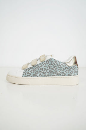 Turquoise Leopard Shimmer Sneaker