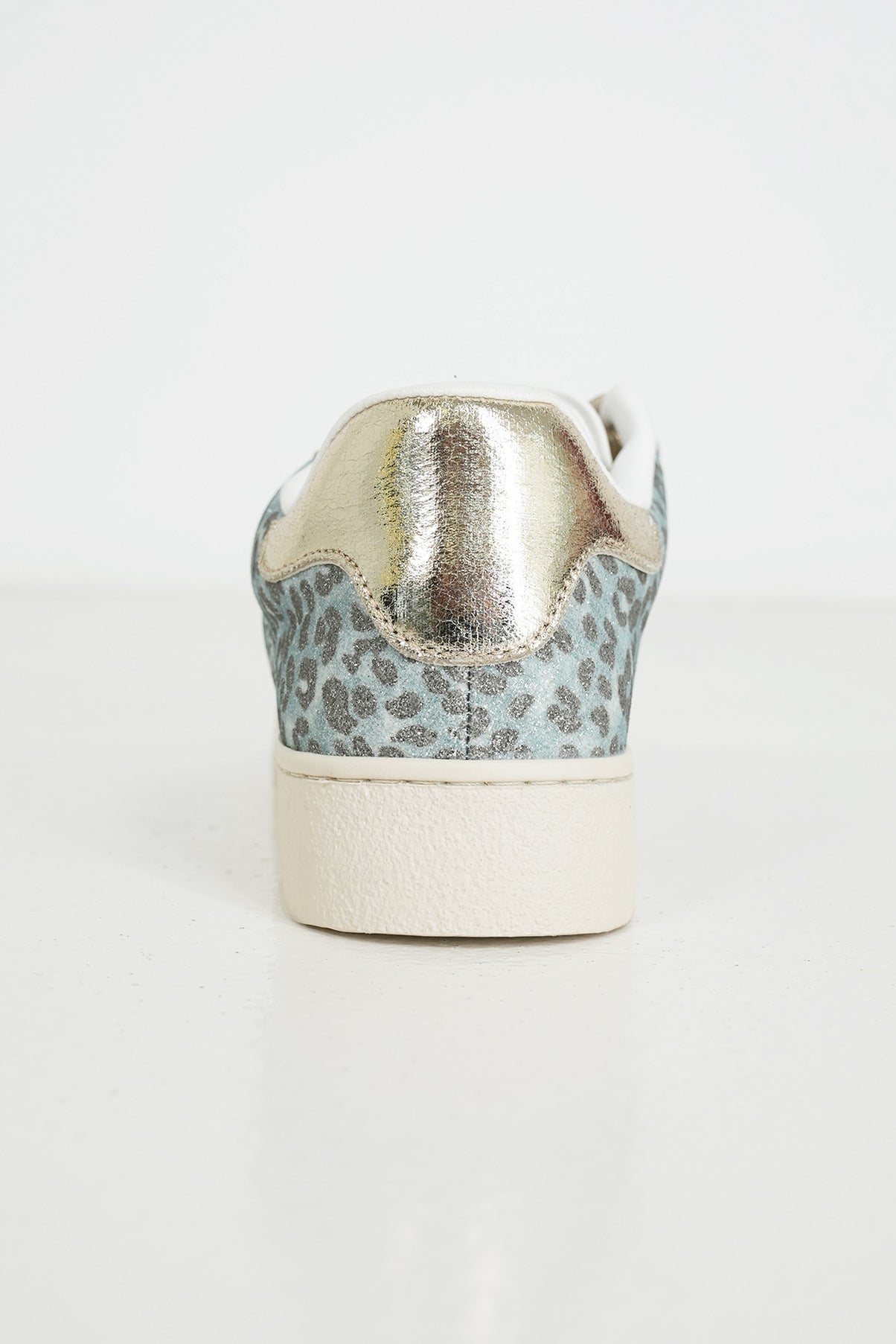 Turquoise Leopard Shimmer Sneaker