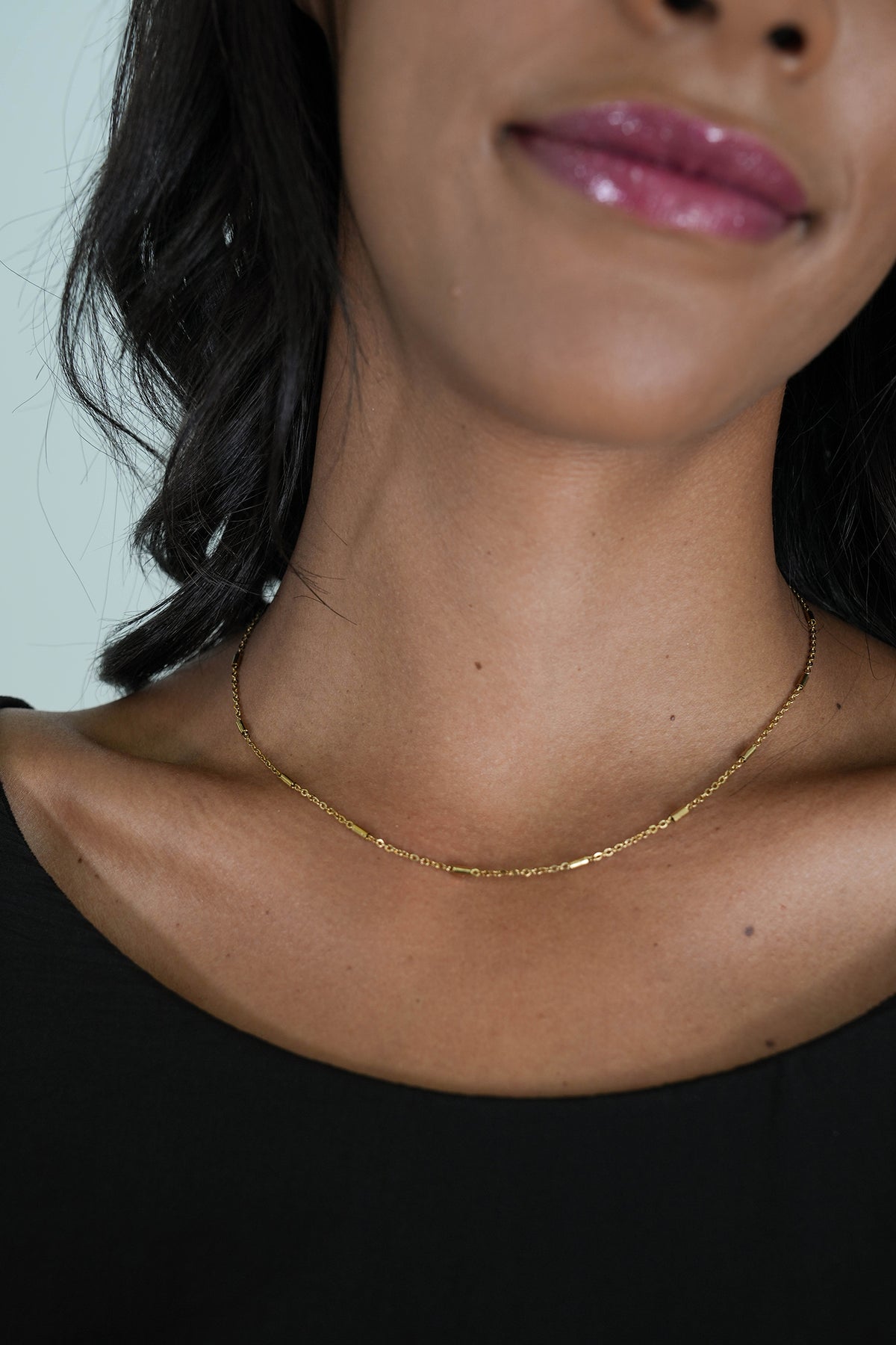 Gold Basic Sarah Necklace, a necklace from Something Pretty