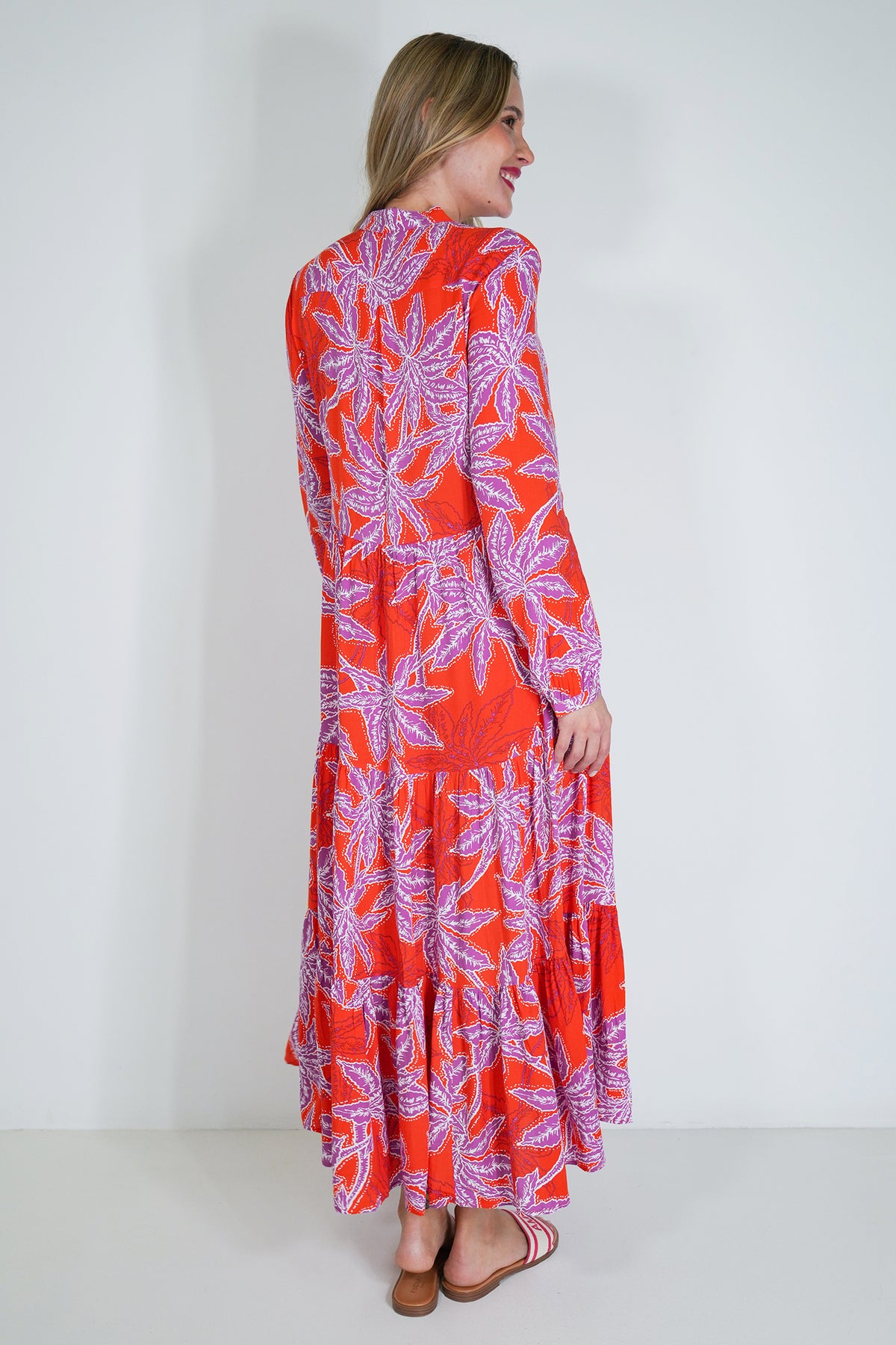 Red and Purple Kate Dress, printed dress from Something Pretty, alternative view