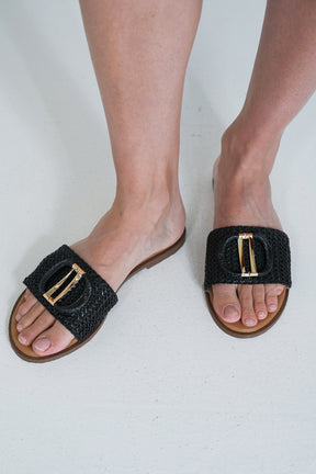 Black Monaco Sandal