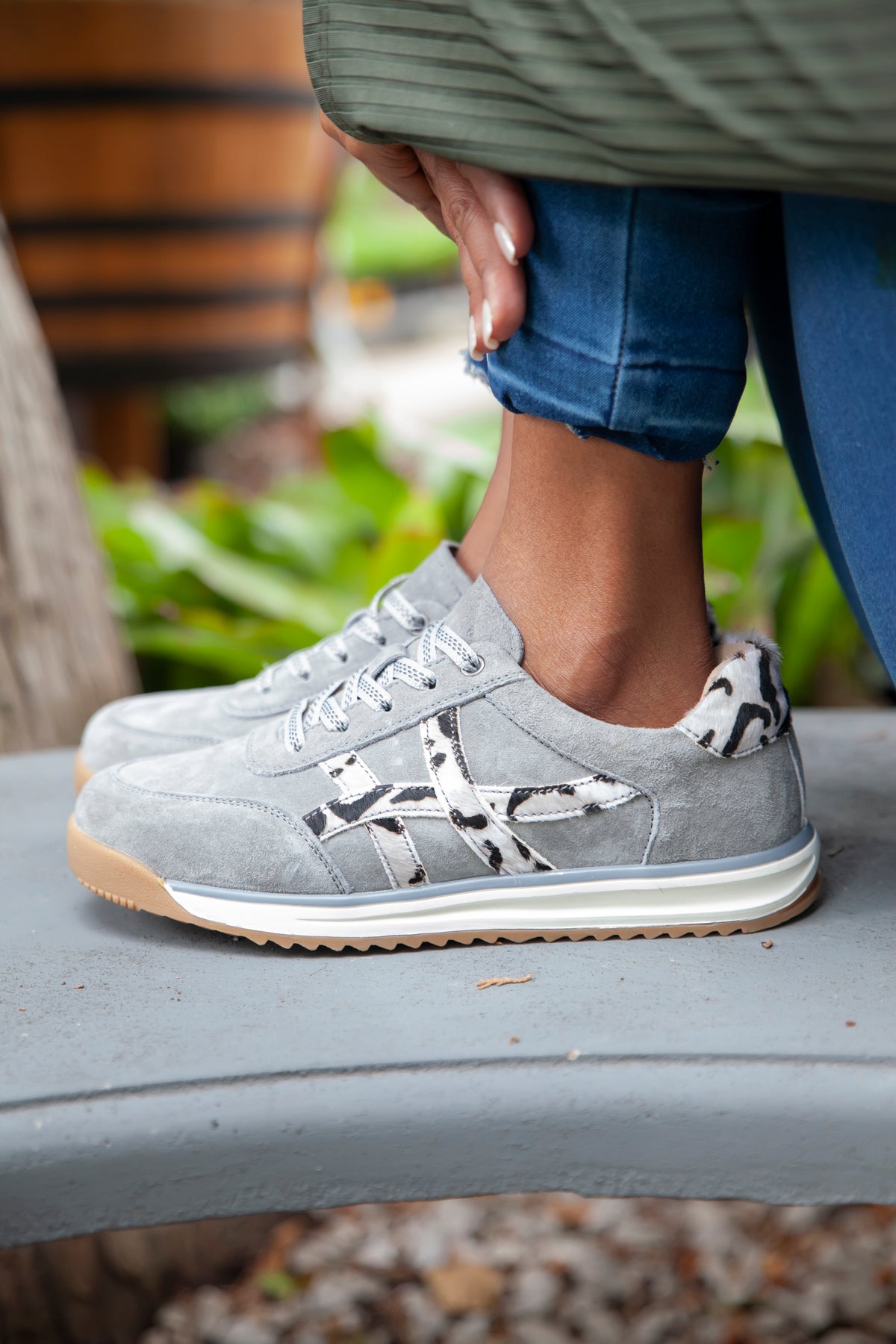 Julz Astrid Grey Leopard Sneaker, sneaker from Something Pretty, alternative view