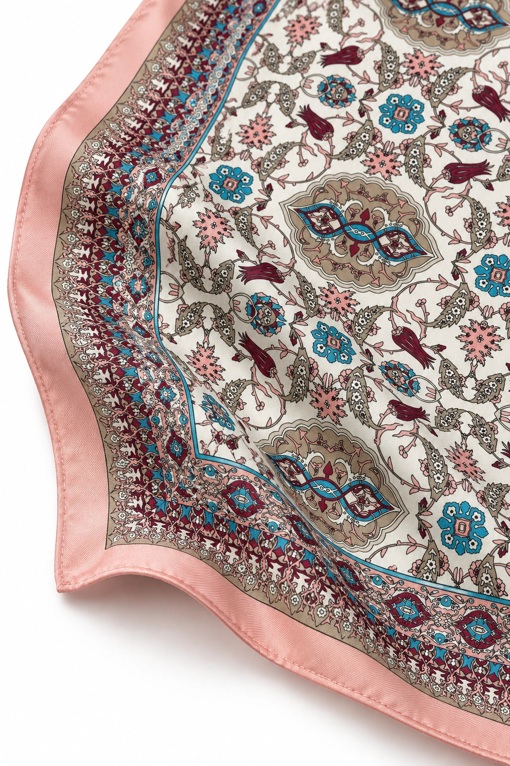 Rosewood Paisley Silk Scarf