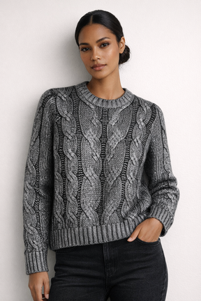 Silver Foil Black Jumper
