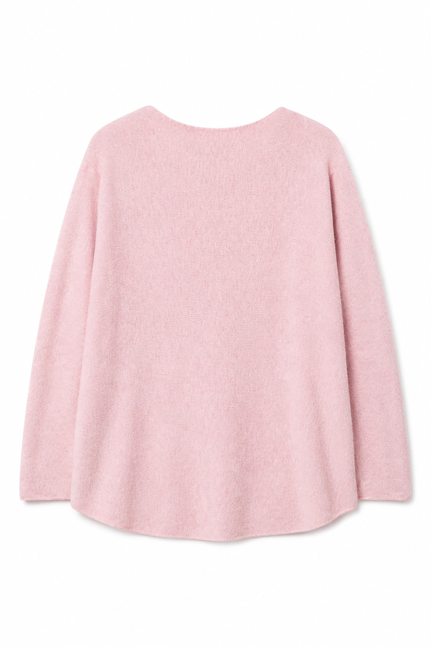 Pink poncho on a white background
