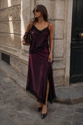 Burgundy Lisa Skirt