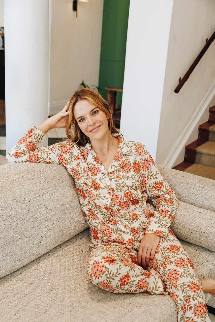 Poppy Divine Coral Spring Long PJ, a long PJ from Something Pretty