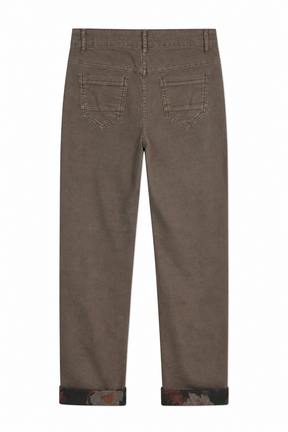 Brown pants on a white background