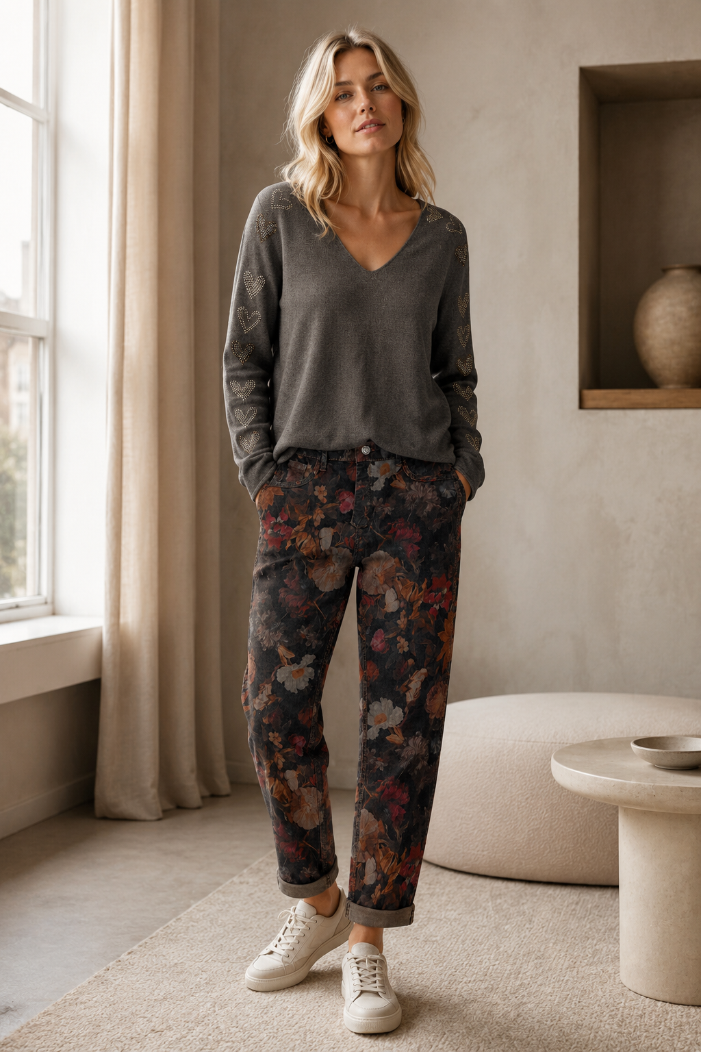 chocolate_floral_reversible_jeans_flatlay_somethingprettyboutique
