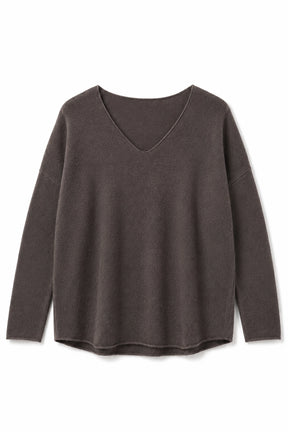 Dark gray long-sleeve shirt on a white background
