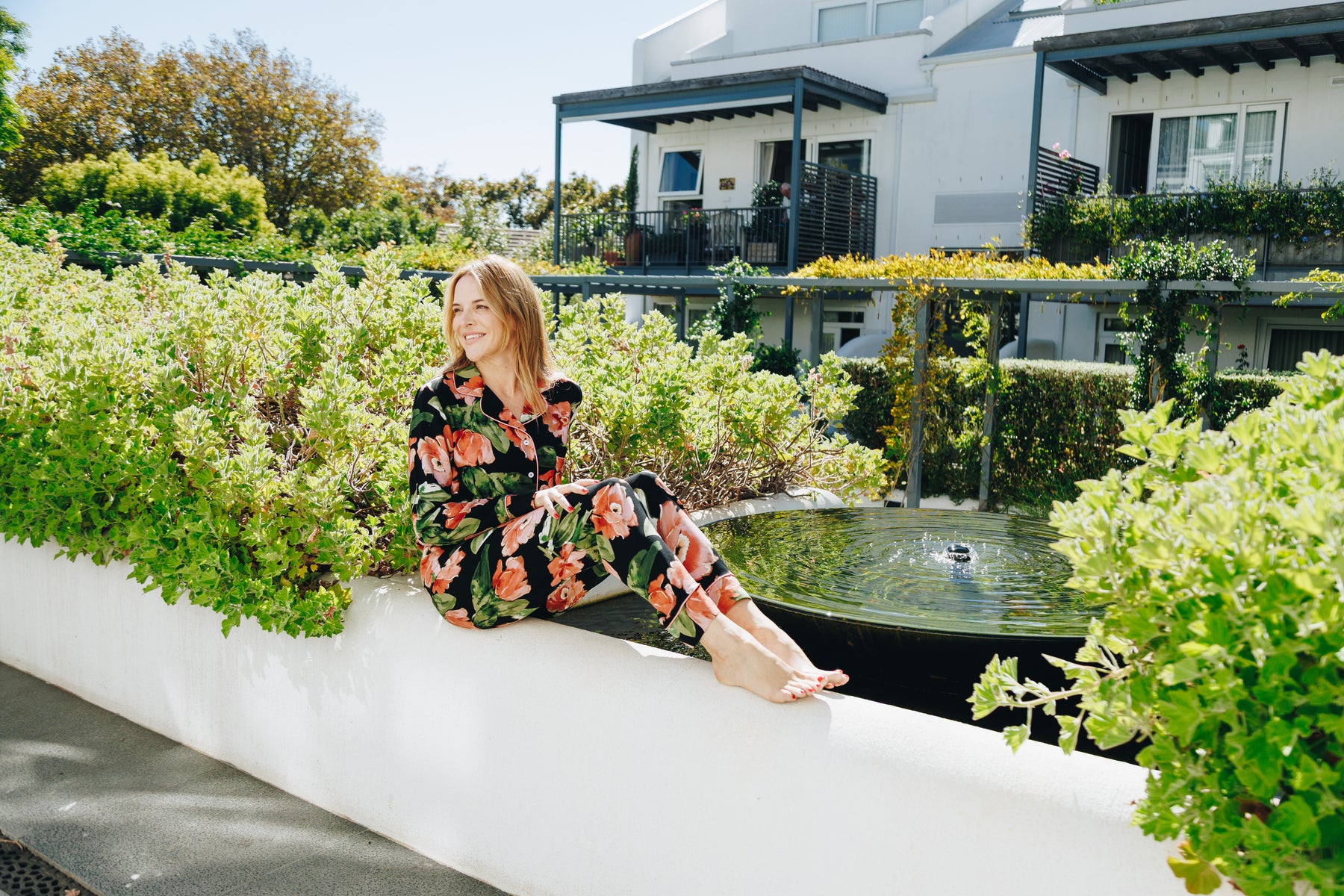 Dreamy Black & Coral Floral Long Sleeve PJ